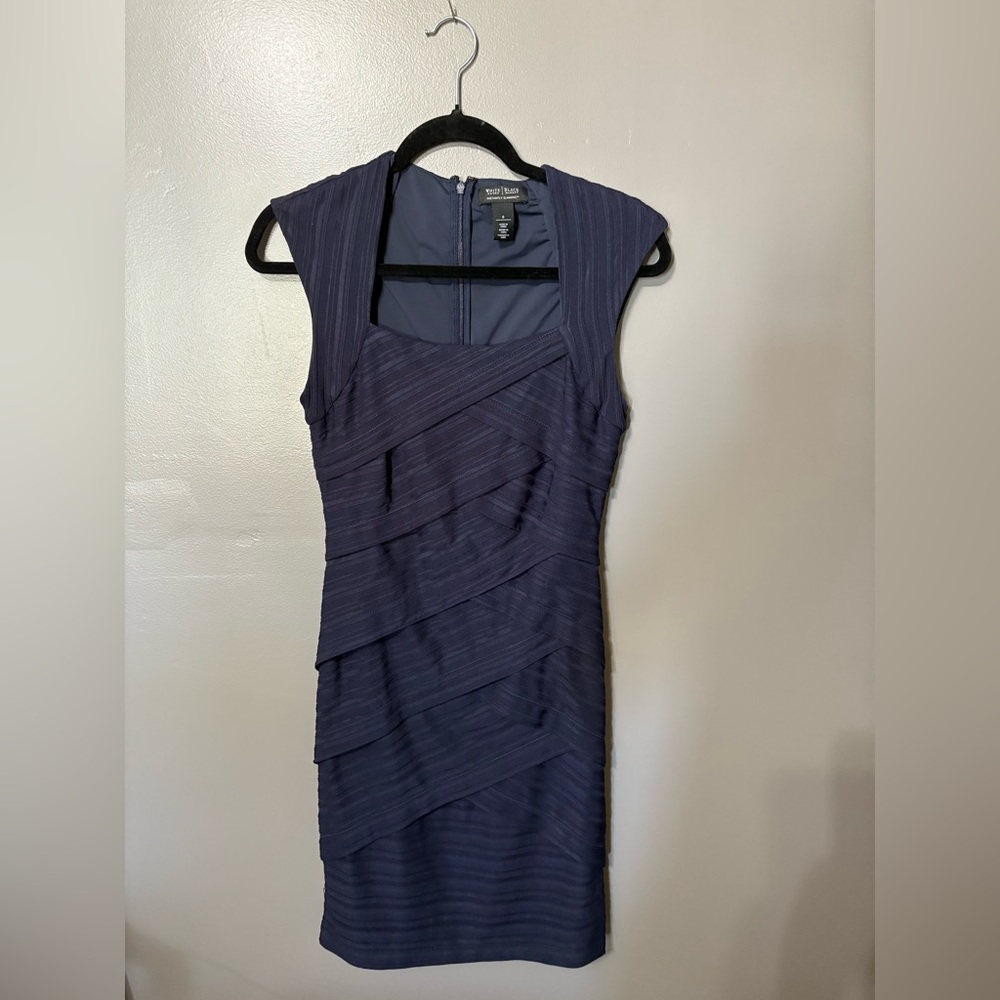 White House Black Market Deep Blue Bodycon Dress